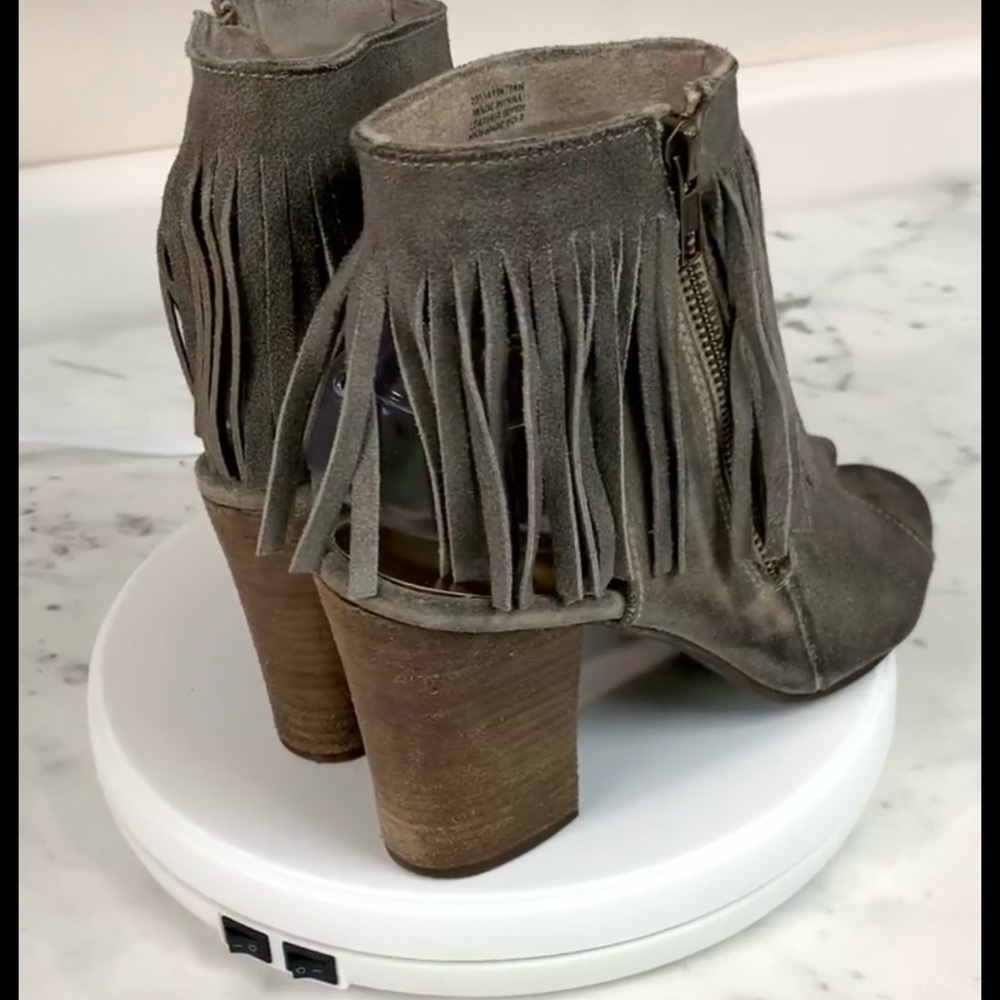 DIBA TRUE Indie Leather Fringe Ankle Boot Sz 10 - Picture 11 of 11